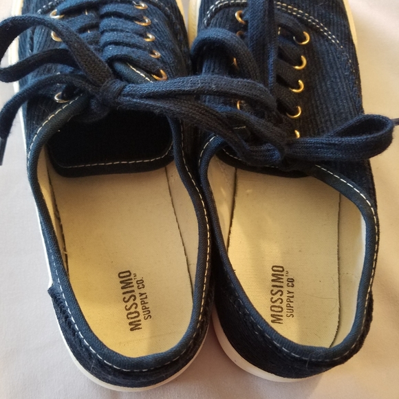 Navy blue corduroy shoes - Picture 4 of 6